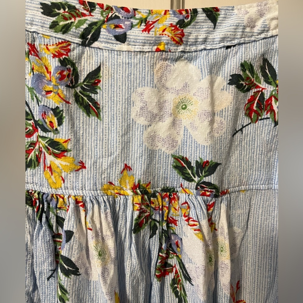 EUC Maeve by Anthropologie floral v-neck blouse, size 22W - Picture 6 of 6